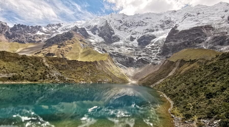 Salkantay and Ancascocha Trek – hikers enjoying panoramic mountain views