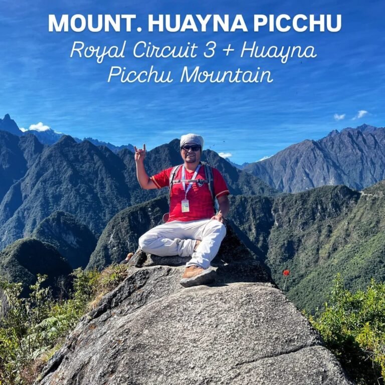 Huayna Picchu mountain hike from Circuit 3 Royalty at Machu Picchu with panoramic view of the Inca citadel