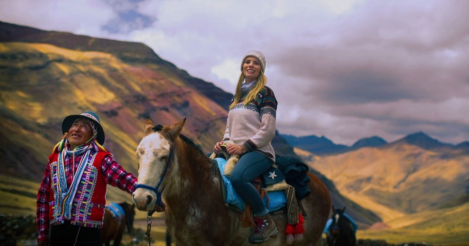 7 Lakes of Ausangate Horseback Riding — turquoise Andean lagoons and snow-capped peaks near Cusco, Peru.