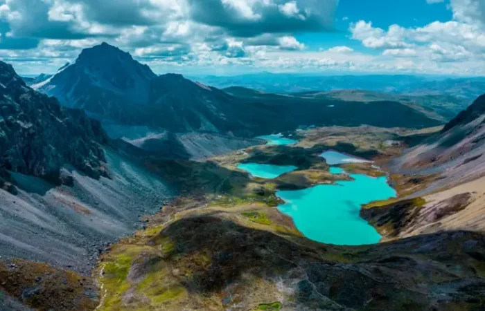 7 Lakes of Ausangate Horseback Riding adventure -breathtaking mountain views and colorful lagoons near Cusco.