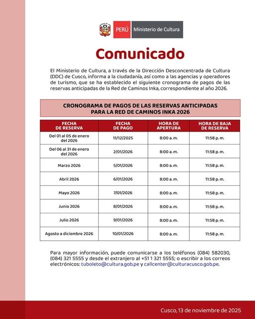 Inca Trail to Machu Picchu 2026 — archaeological ruins surrounded by mountains and misty landscapes.